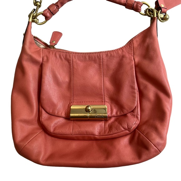 Coach 16808 Kristen Hobo Convertible Purse in Peony Pink - Picture 5 of 16